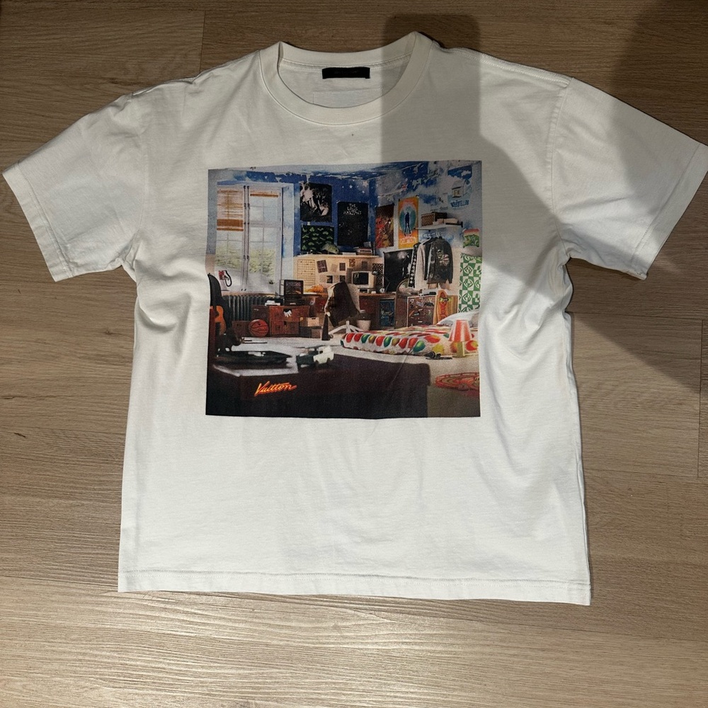 White Graphic T-Shirt with Colorful Print